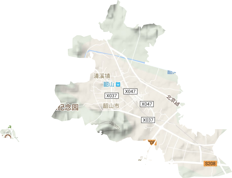 清溪鎮地形圖