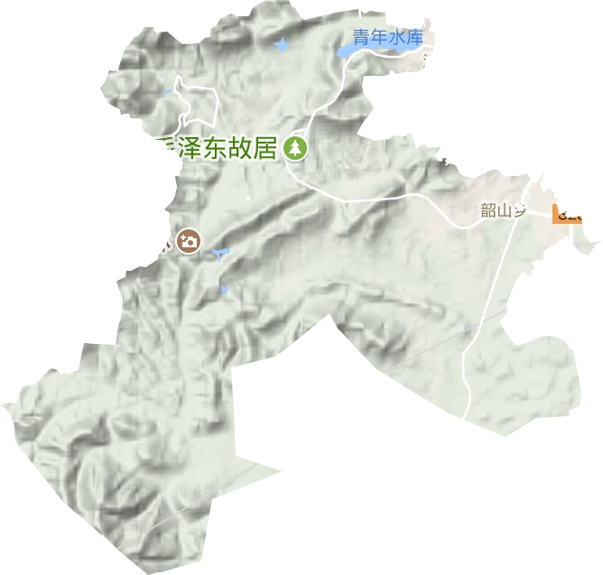 韶山鄉(xiāng)地形圖