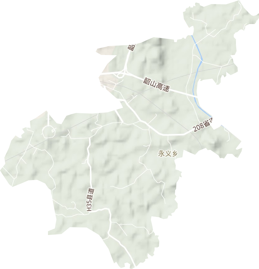 永義鄉(xiāng)地形圖