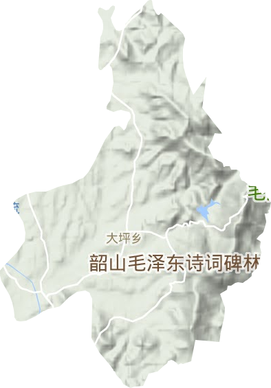 大坪鄉(xiāng)地形圖