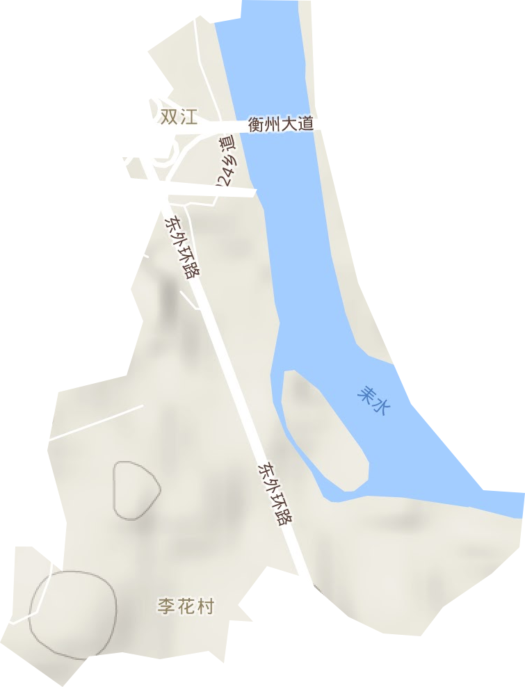 白漁潭園藝場地形圖