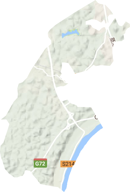 岳屏鎮地形圖