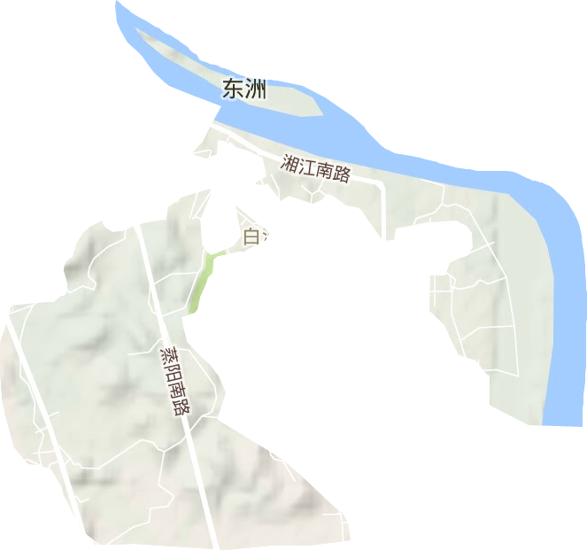 湘江鄉地形圖