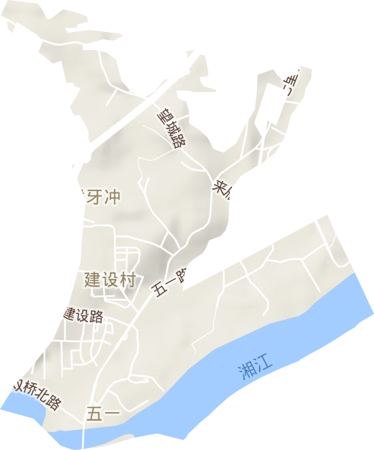 五一街道地形圖