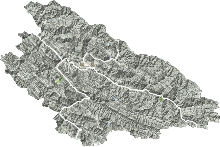 城口縣地形圖
