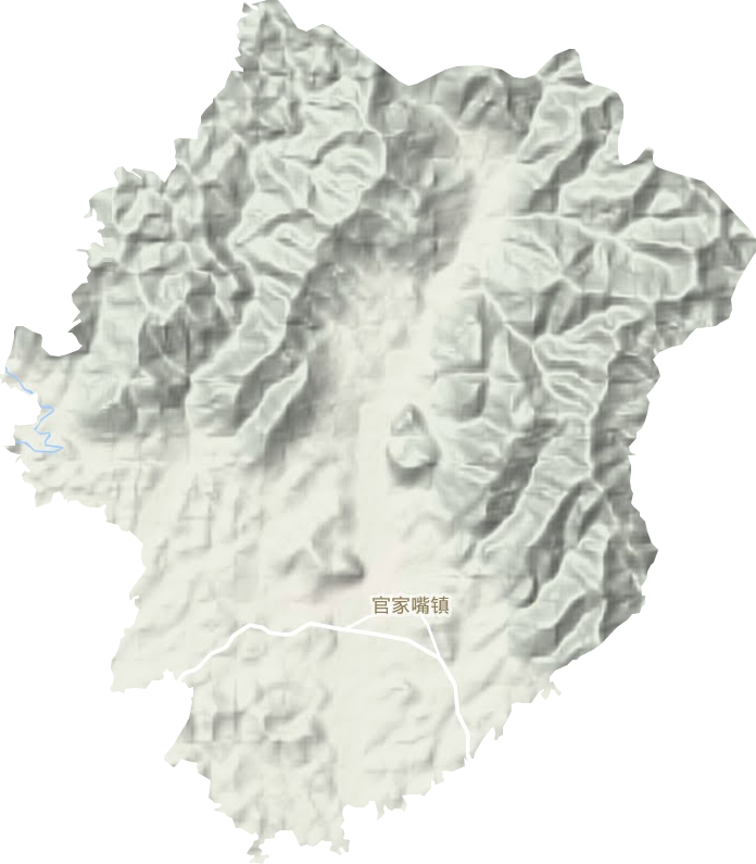 官家嘴鎮(zhèn)地形圖