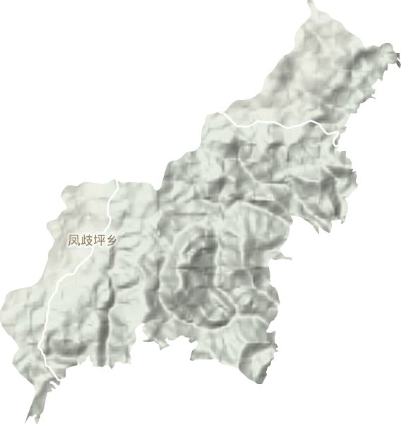鳳歧坪鄉(xiāng)地形圖