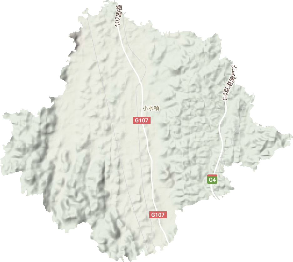 小水鎮地形圖
