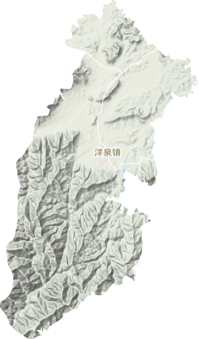 洋泉鎮地形圖