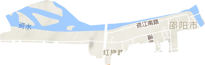 城北路街道地形圖