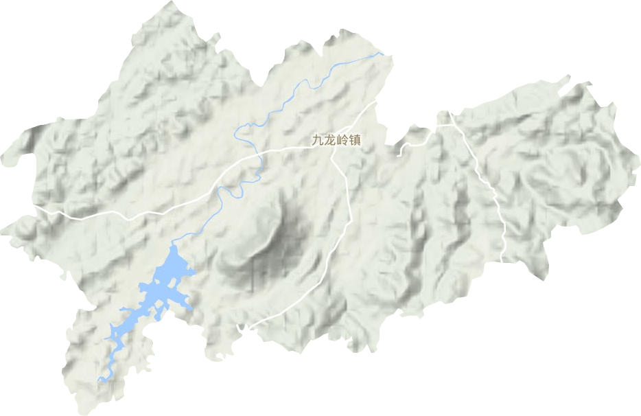 九龍嶺鎮地形圖
