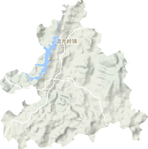 流光嶺鎮地形圖