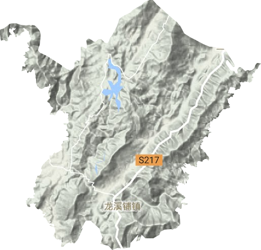 龍溪鋪鎮地形圖