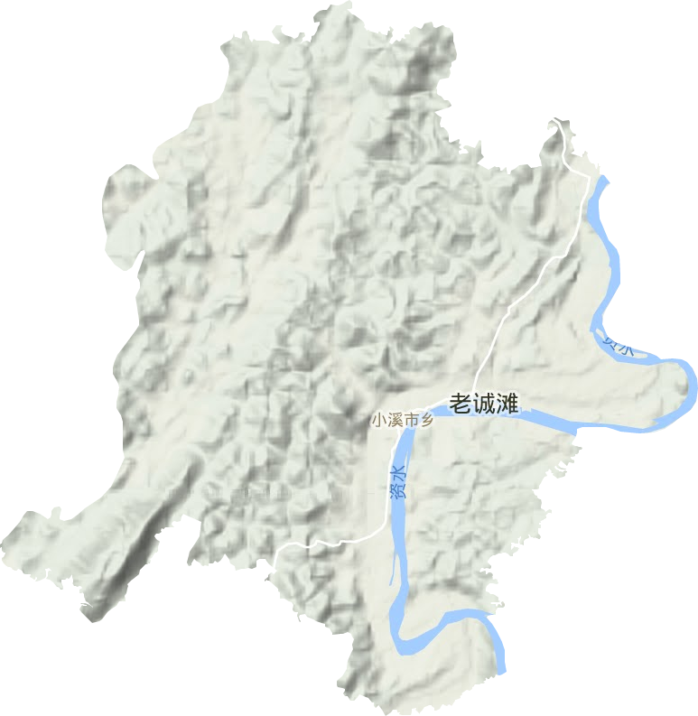 小溪市鄉(xiāng)地形圖