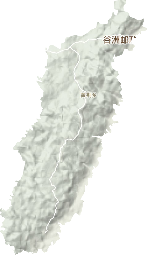 黃荊鄉(xiāng)地形圖