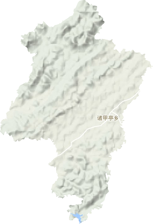 諸甲亭鄉地形圖