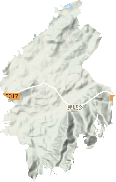 羅城鄉地形圖