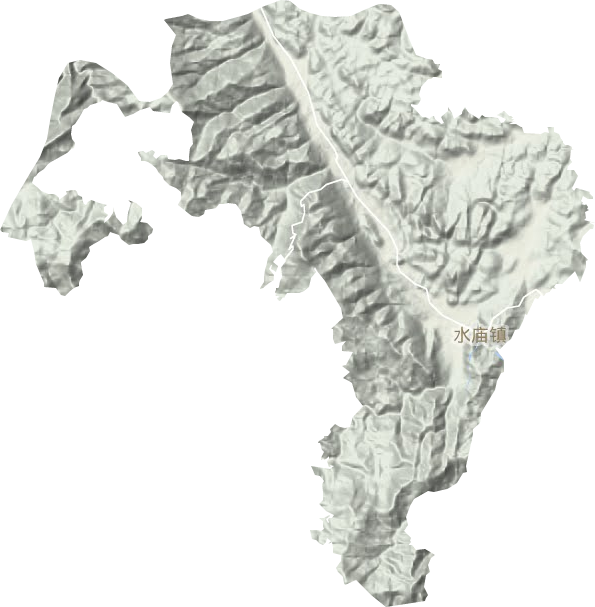 水廟鎮地形圖