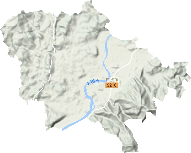 白沙鎮地形圖