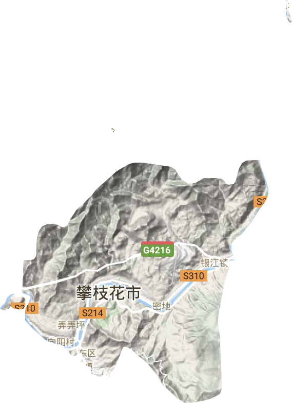 東區(qū)地形圖