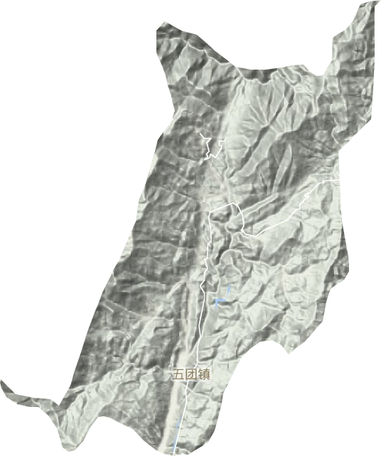五團鎮地形圖