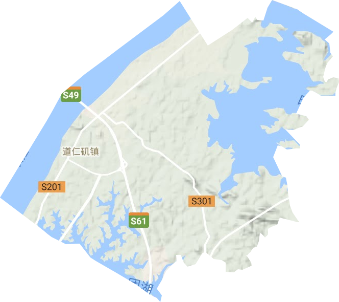 道仁磯鎮(zhèn)地形圖
