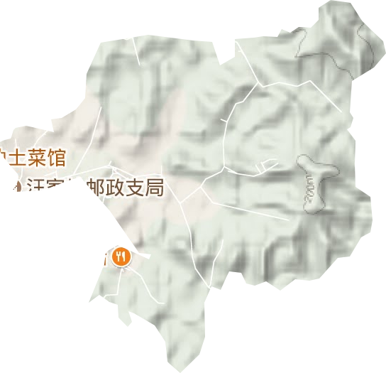 岳化工礦區地形圖