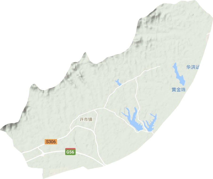 許市鎮地形圖