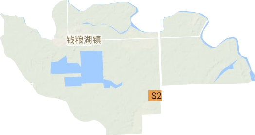 錢糧湖鎮地形圖