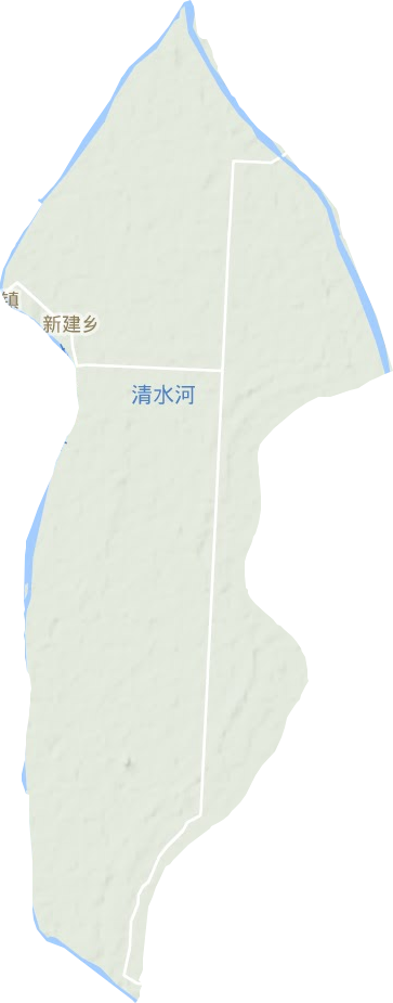 新建鄉地形圖