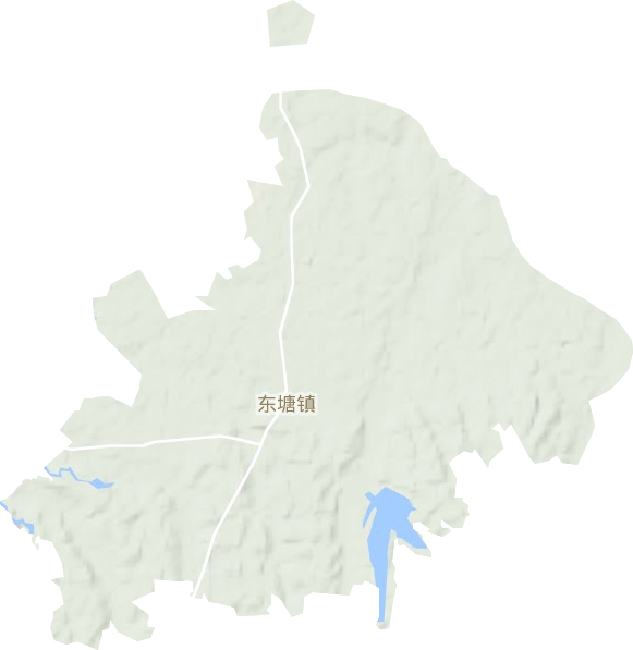 東塘鎮地形圖