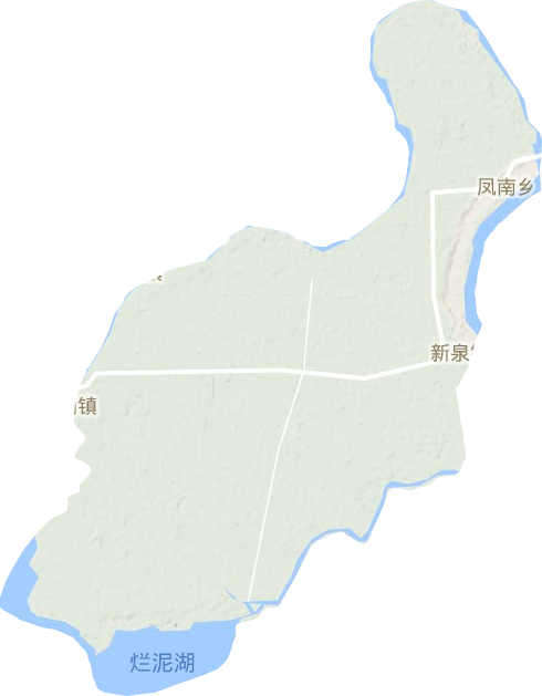 新泉鎮地形圖
