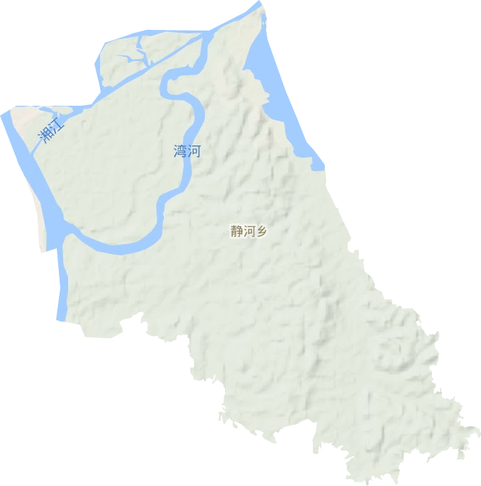 靜河鄉(xiāng)地形圖
