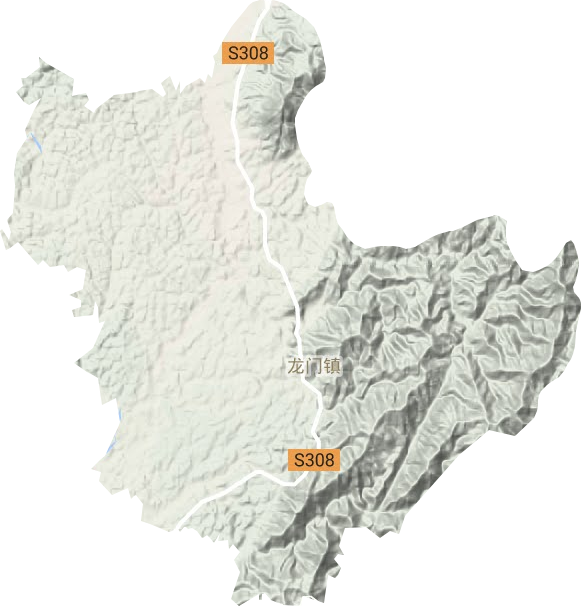 龍門鎮地形圖