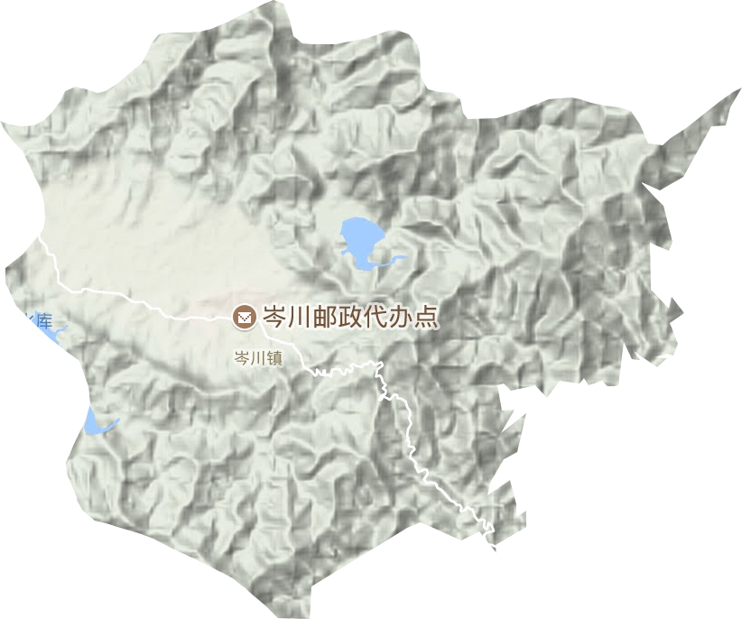 岑川鎮地形圖