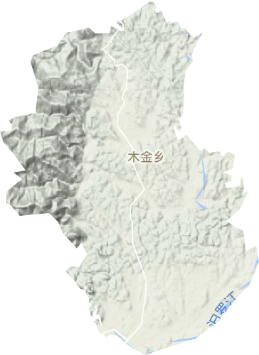 木金鄉(xiāng)地形圖