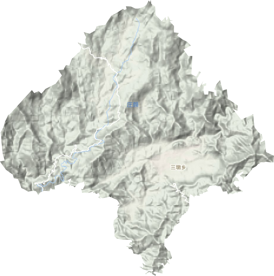 三墩鄉(xiāng)地形圖
