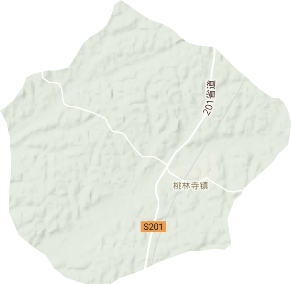桃林寺鎮地形圖