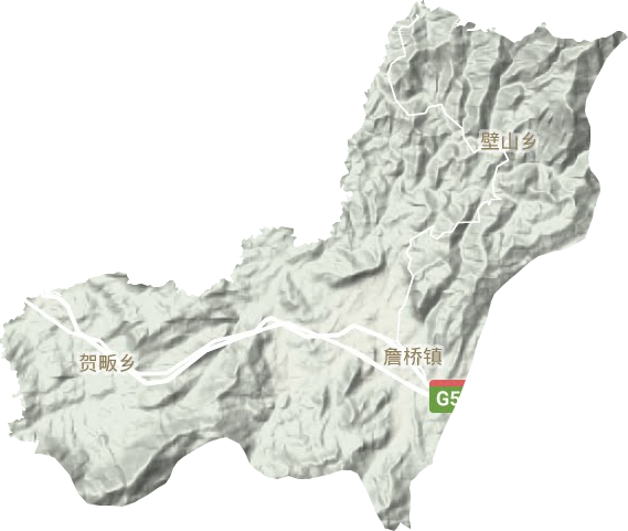 詹橋鎮(zhèn)地形圖