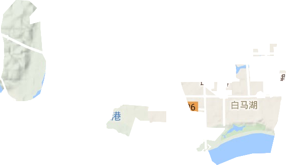三岔路街道地形圖