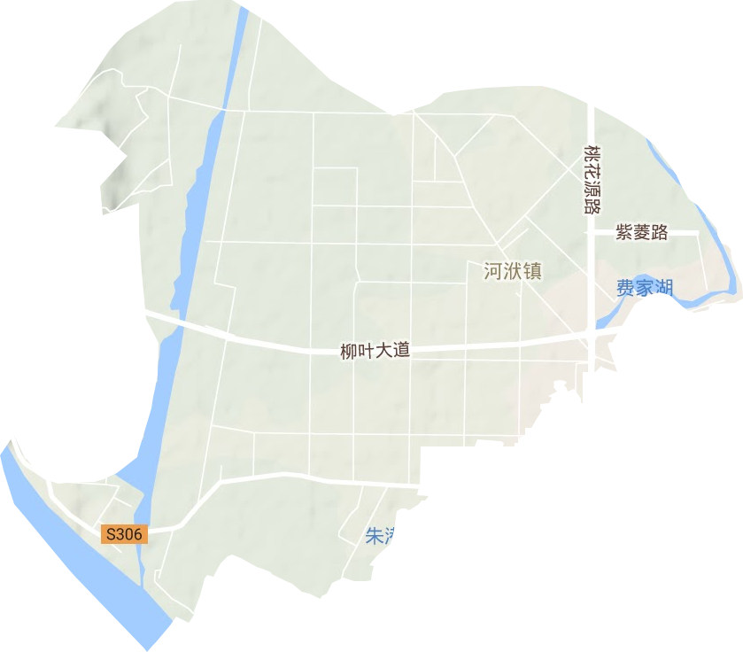 河洑鎮地形圖