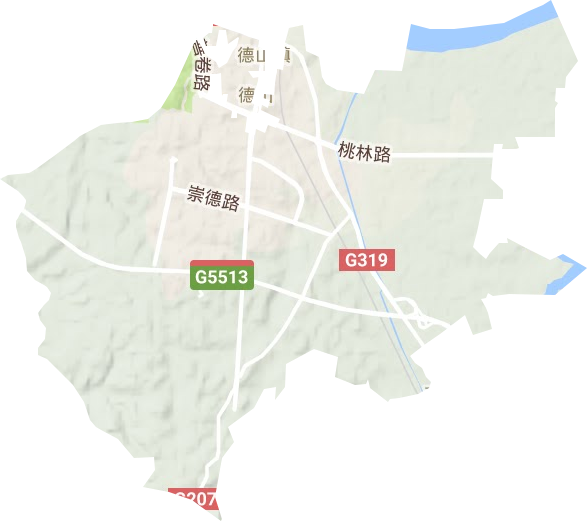德山鎮地形圖