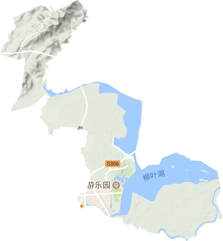 柳葉湖旅游渡假區地形圖