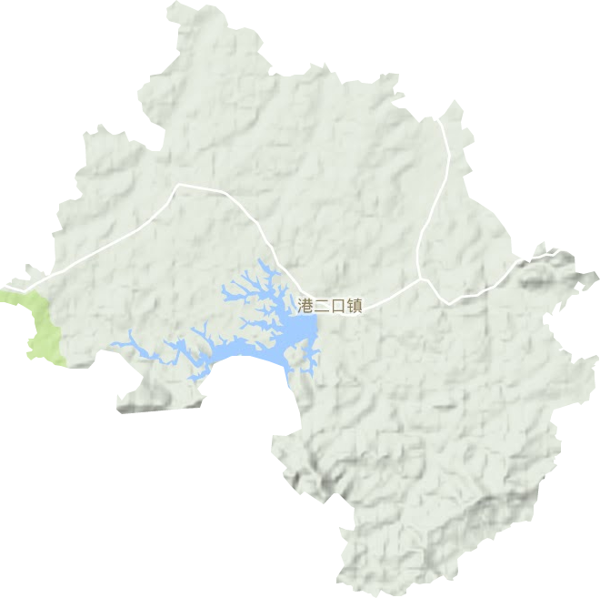 港二口鎮地形圖