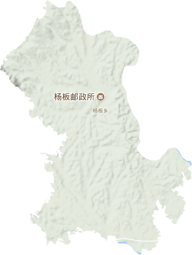 楊板鄉(xiāng)地形圖