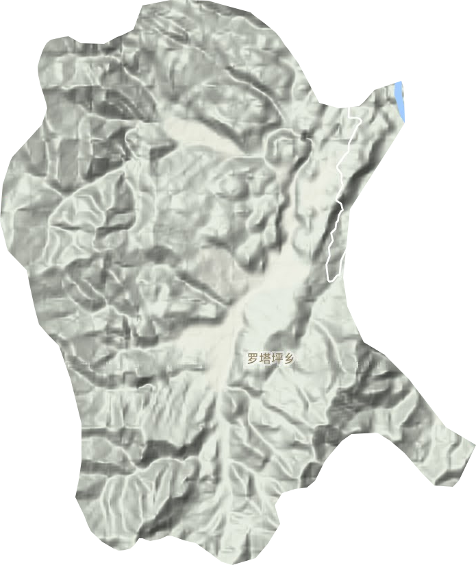 羅塔坪鄉(xiāng)地形圖