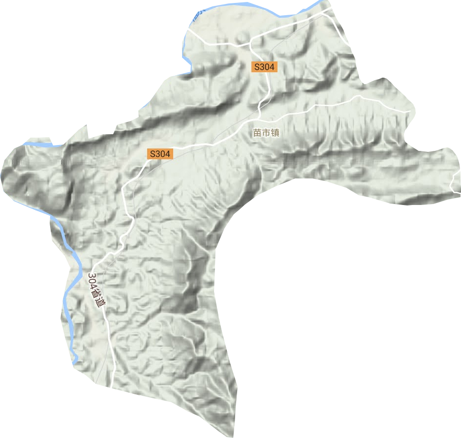 苗市鎮(zhèn)地形圖