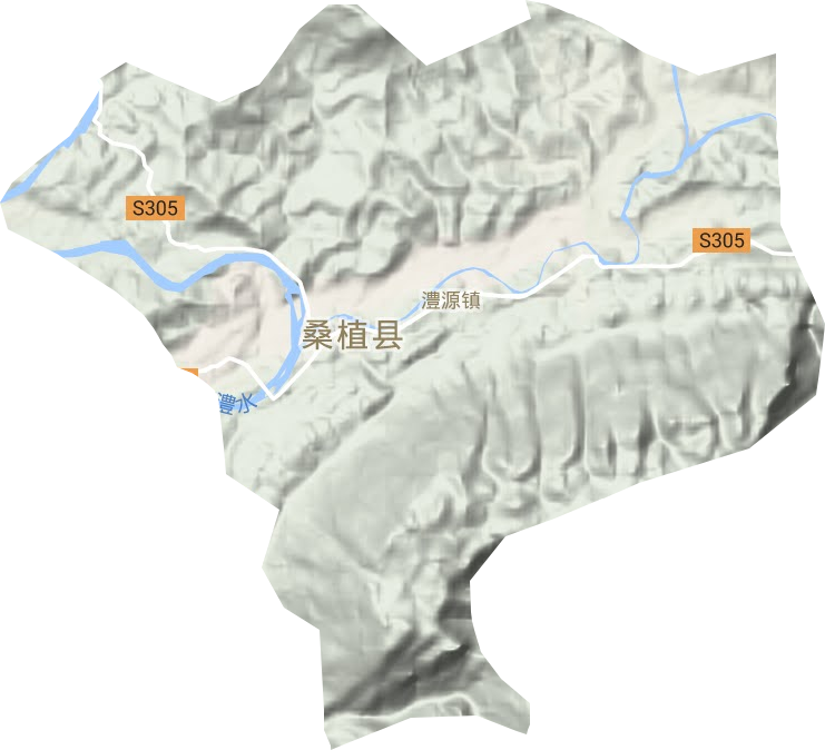澧源鎮地形圖
