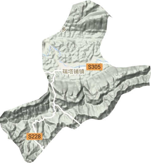瑞塔鋪鎮地形圖
