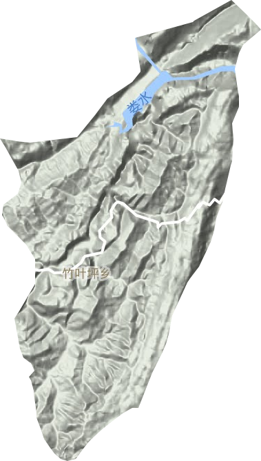 竹葉坪鄉地形圖